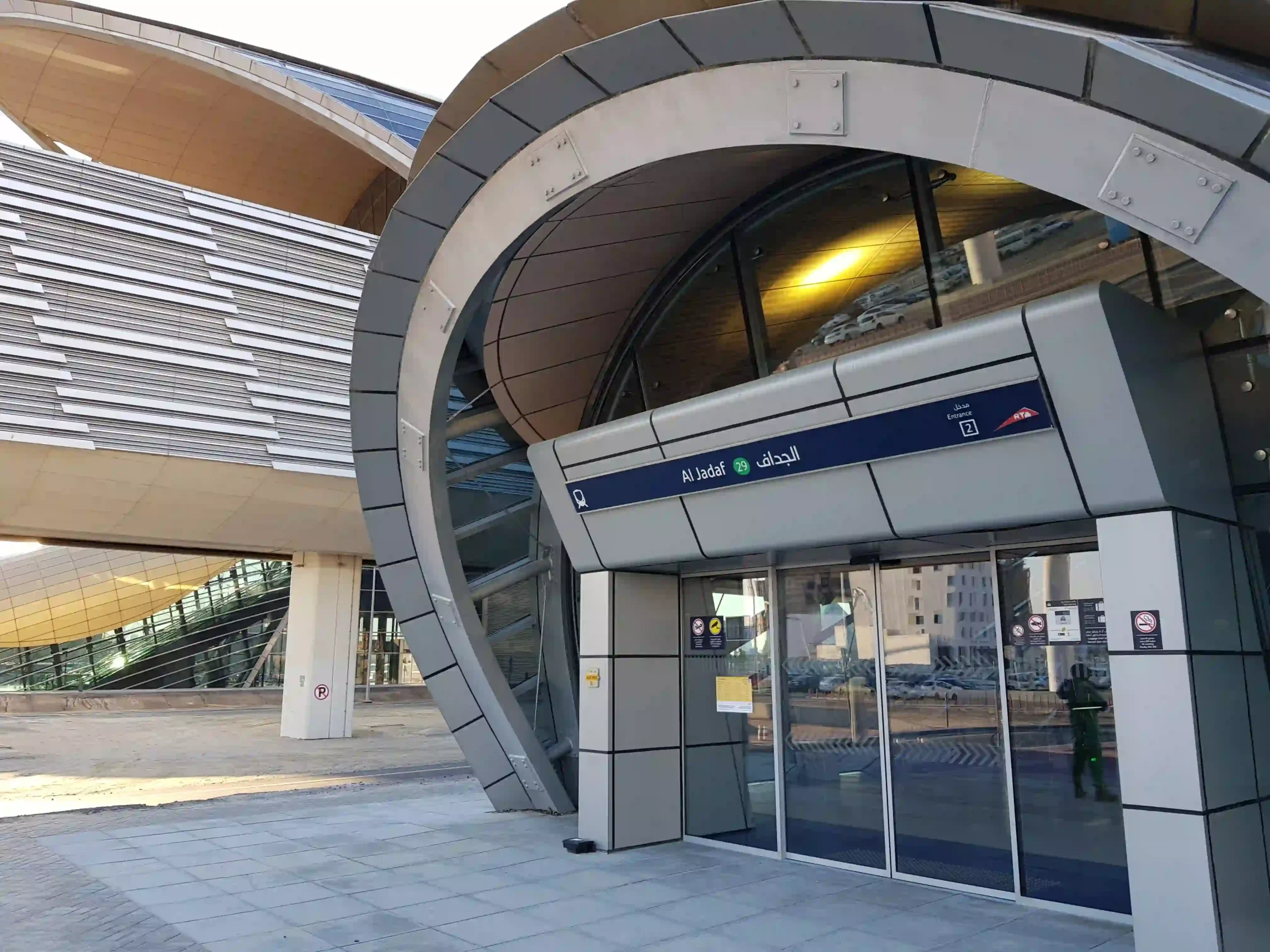 Al Jadaf Metro Station Green Line