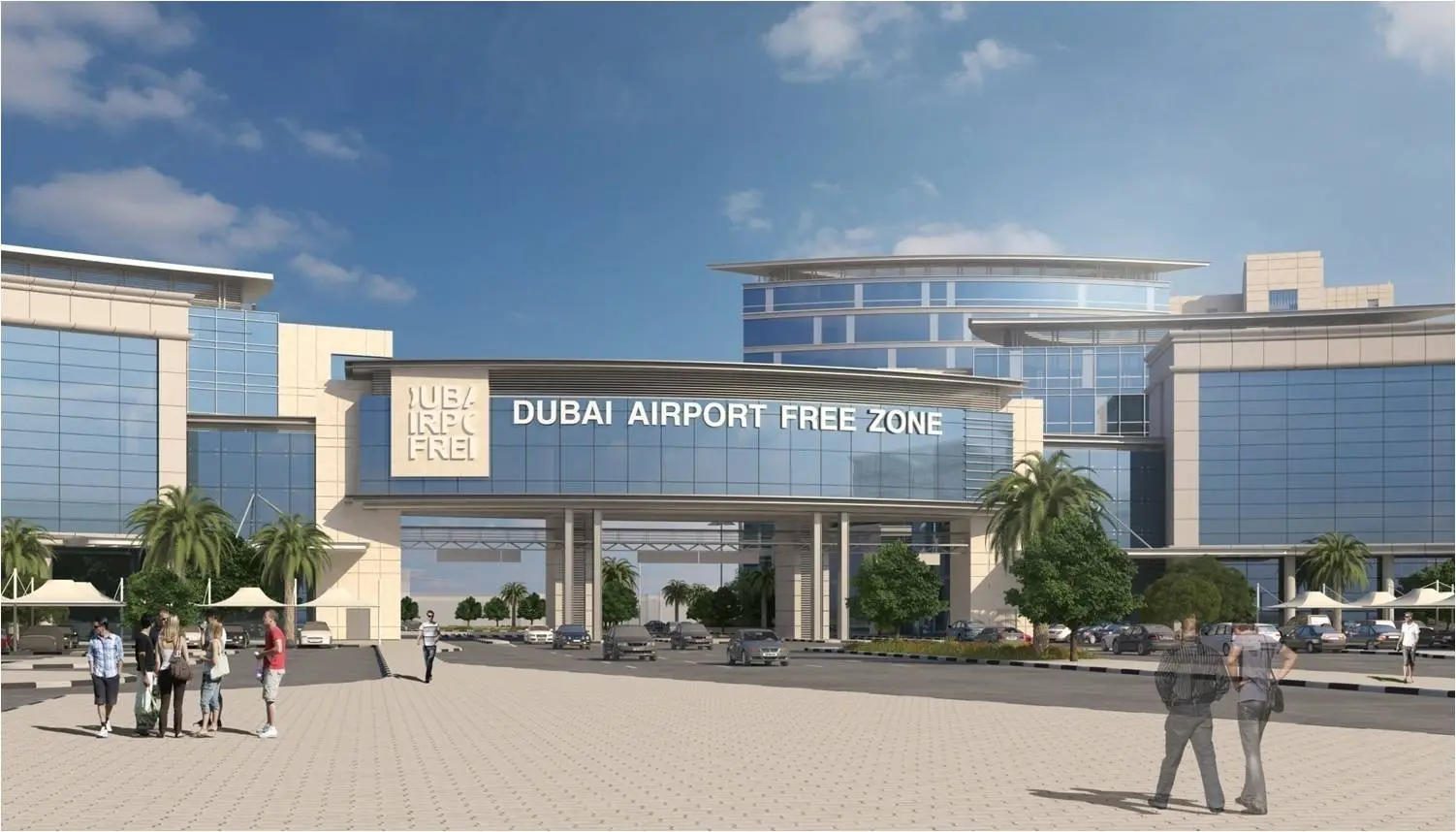 dubai airport free zone metro station