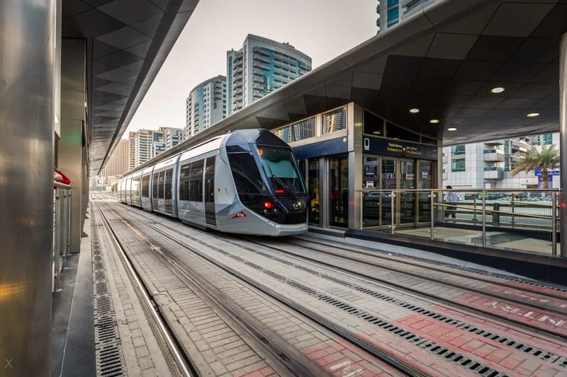 Dubai Marina Mall Tram Station Tram Line