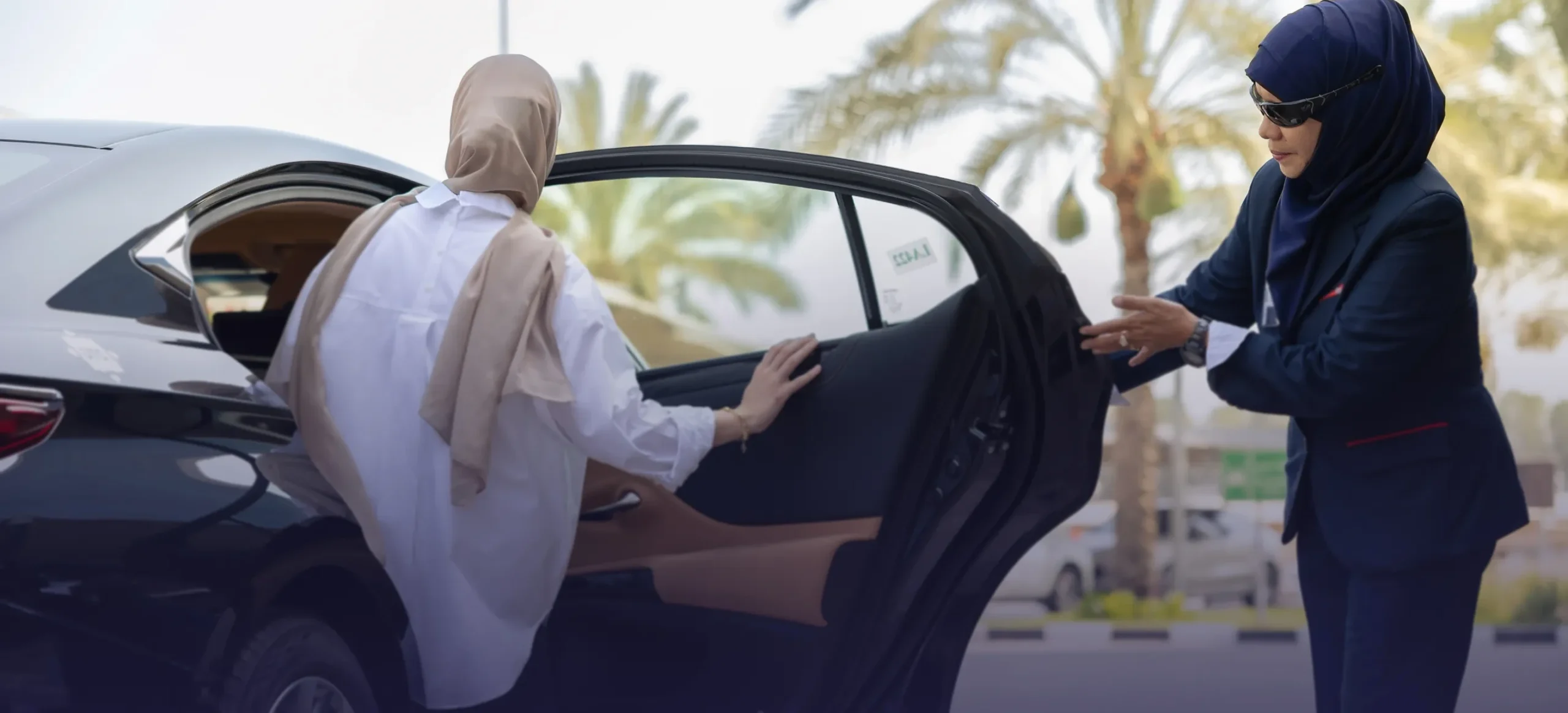Lady driver Dubai