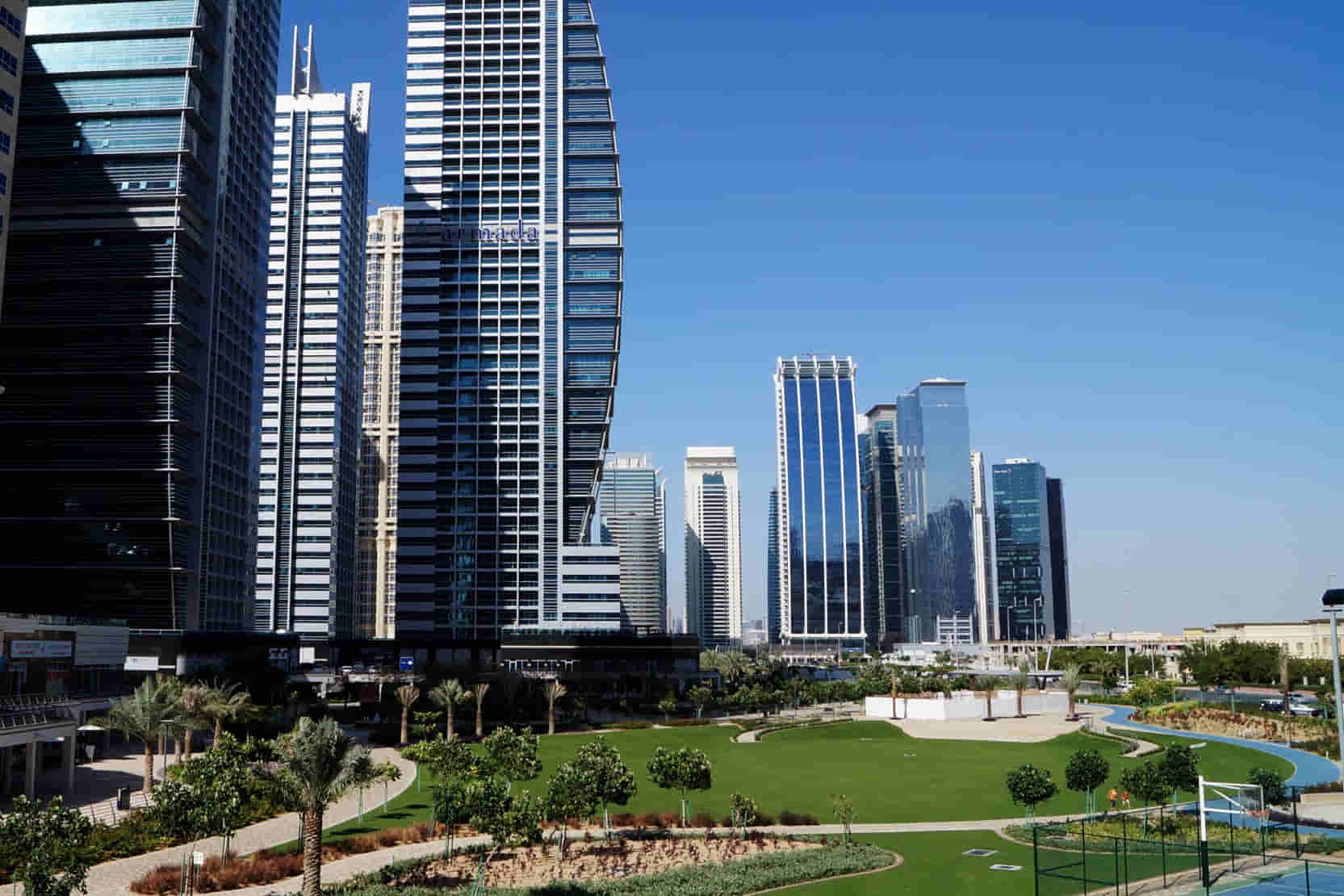 Public bus stop near JLT community