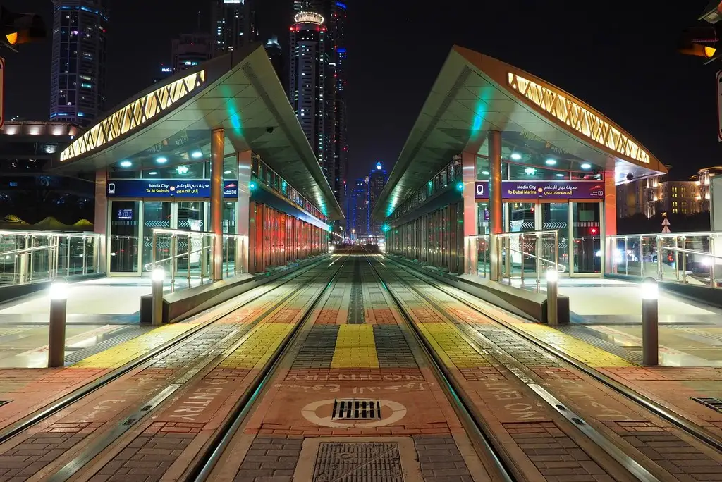Media City Tram Station Tram Line